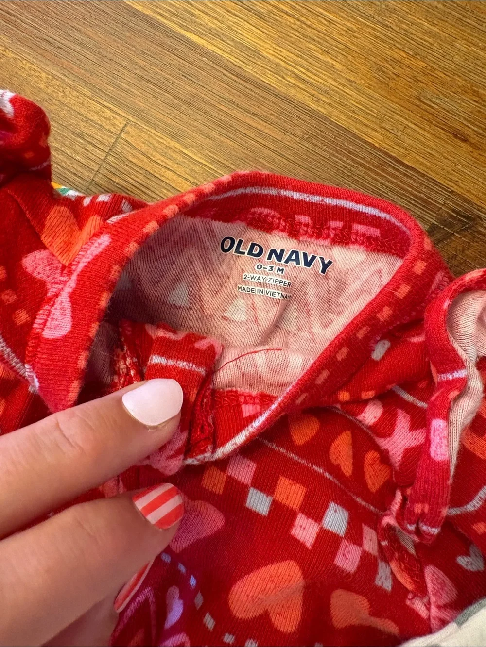 Old Navy 2 Way Zip Panamas- Orange Pumpkin, Red Heart, Clover